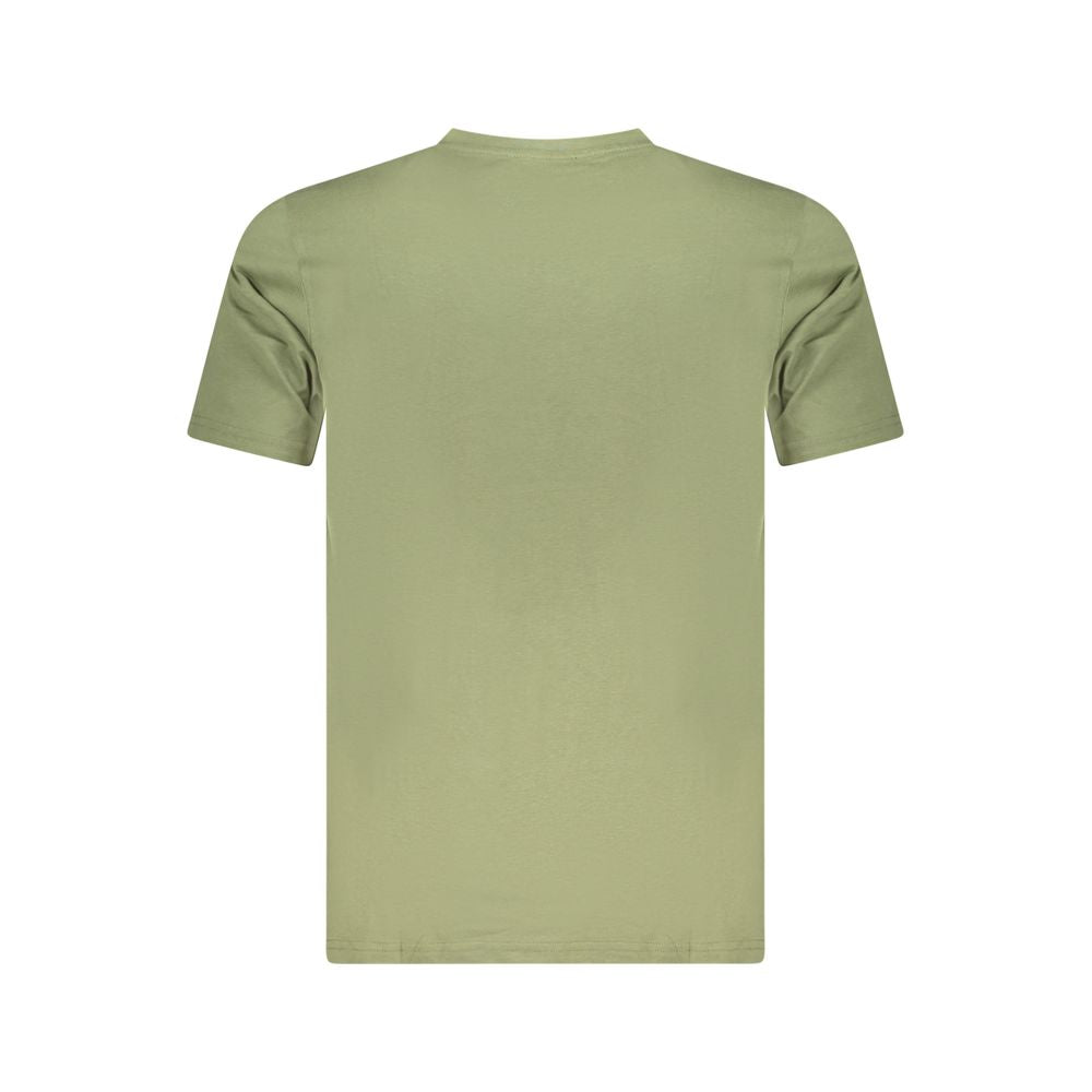 Cavalli Class Green Cotton Men T-Shirt