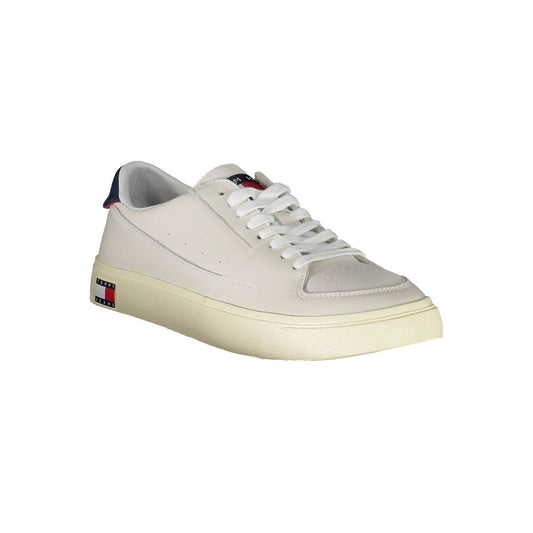 Tommy Hilfiger White Polyester Athletic Sneakers