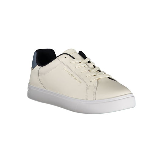 Tommy Hilfiger Beige Polyester Athletic Sneakers