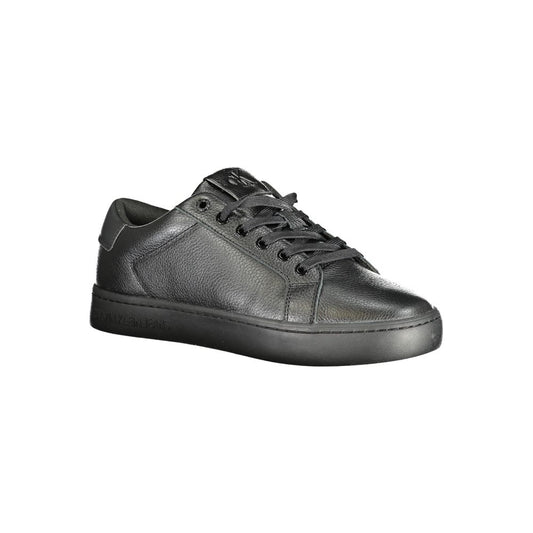 Calvin Klein Black Polyurethane Men Sneaker