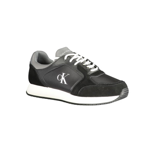 Calvin Klein Black Polyurethane Men Sneaker