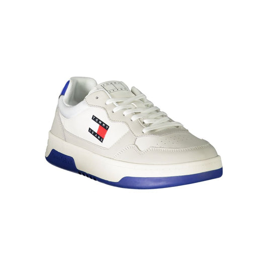 Tommy Hilfiger White Polyester Athletic Sneakers
