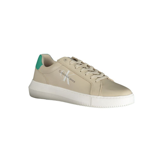 Calvin Klein Beige Polyester Athletic Sneakers