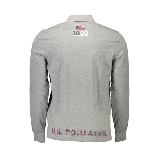 U.S. POLO ASSN. Grigio Cotton Men Polo Shirt