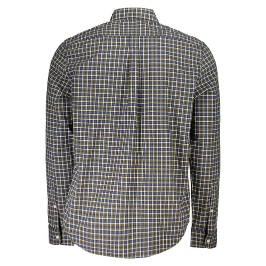 Timberland Blu Cotton Men Shirt