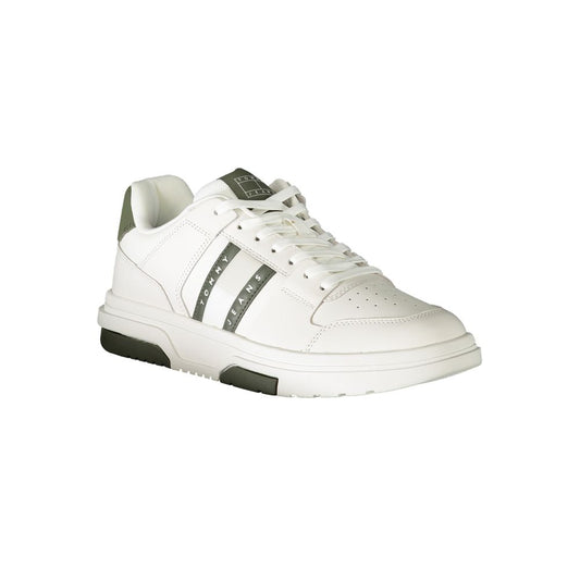 Tommy Hilfiger White Polyester Athletic Sneakers