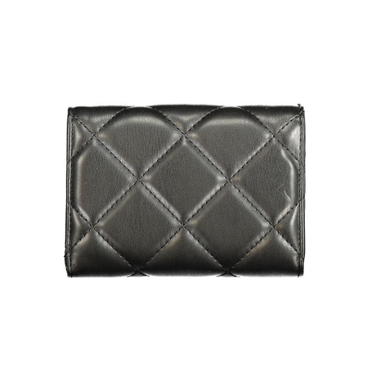 Mario Valentino Black Polyurethane Women Wallet