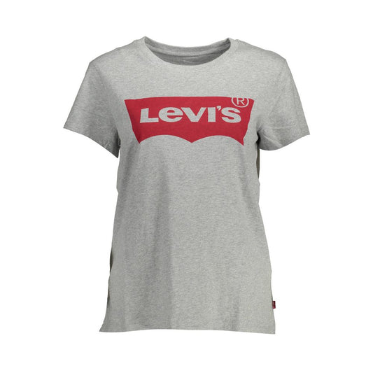 Levi's Braunes Baumwoll-T-Shirt für Frauen