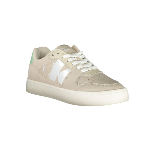 Calvin Klein Beige Polyester Athletic Sneakers