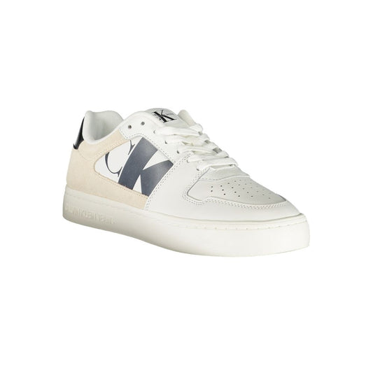 Calvin Klein White Polyester Athletic Sneakers