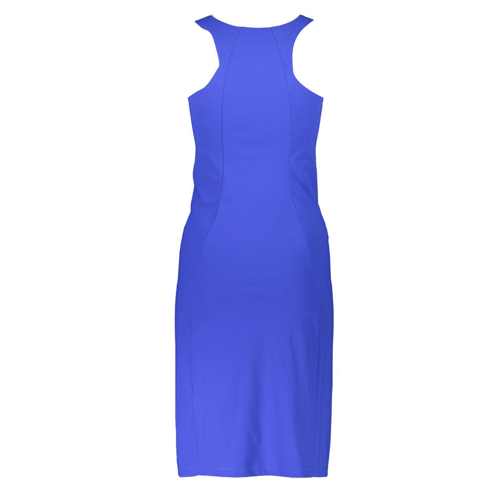 Patrizia Pepe Blue Elastane Casual Dress