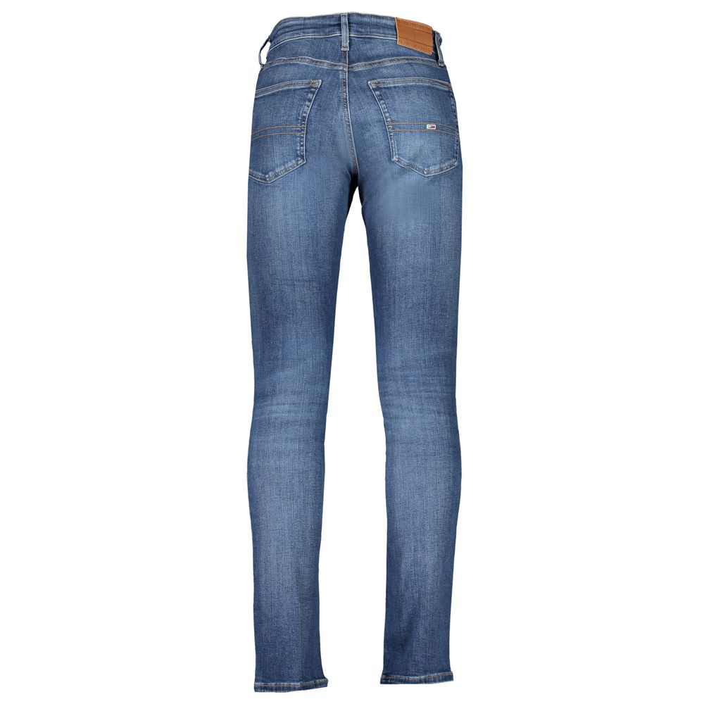 Tommy Hilfiger Blue Cotton Slim Fit Jeans