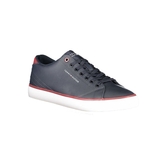 Tommy Hilfiger Blue Polyester Athletic Sneakers