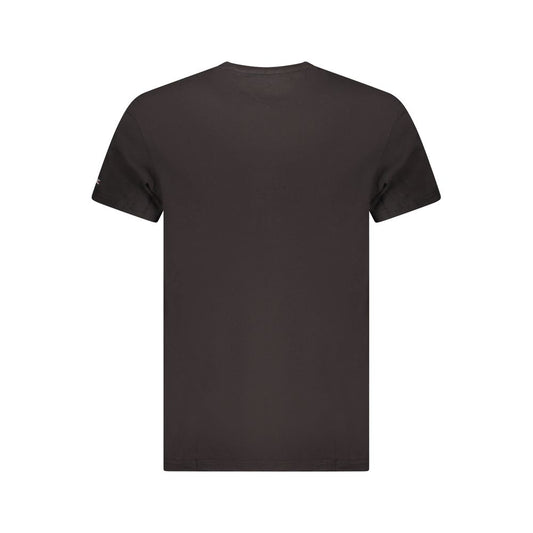 Tommy Hilfiger Black Cotton Men T-Shirt