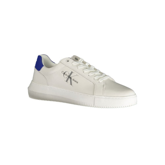 Calvin Klein White Polyester Athletic Sneakers