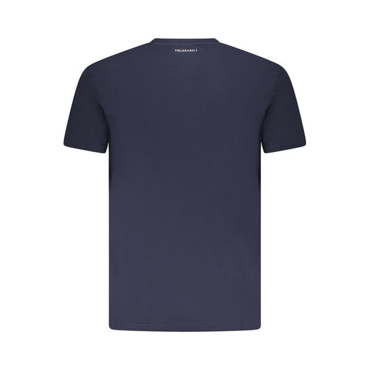 Trussardi Blue Cotton Men T-Shirt