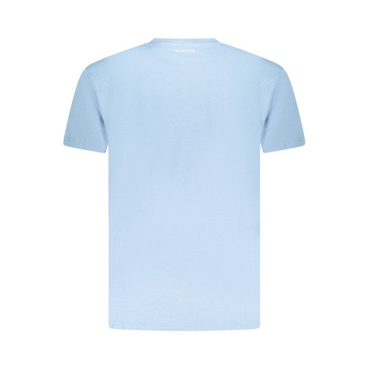 Trussardi Light Blue Cotton Men T-Shirt