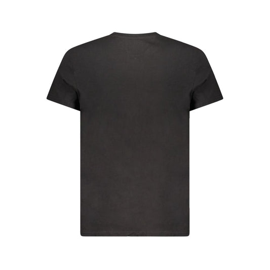 Tommy Hilfiger Black Cotton Men T-Shirt