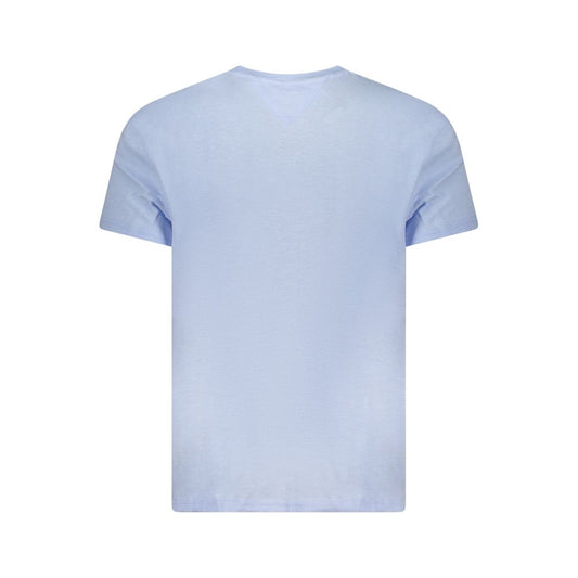 Tommy Hilfiger Blue Cotton Men T-Shirt