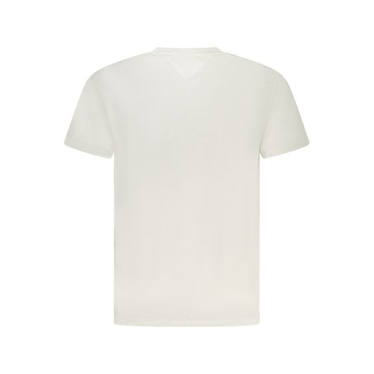 Tommy Hilfiger White Cotton Men T-Shirt