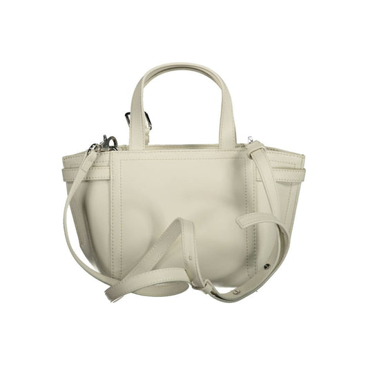 Calvin Klein Weiße Polyester-Handtasche