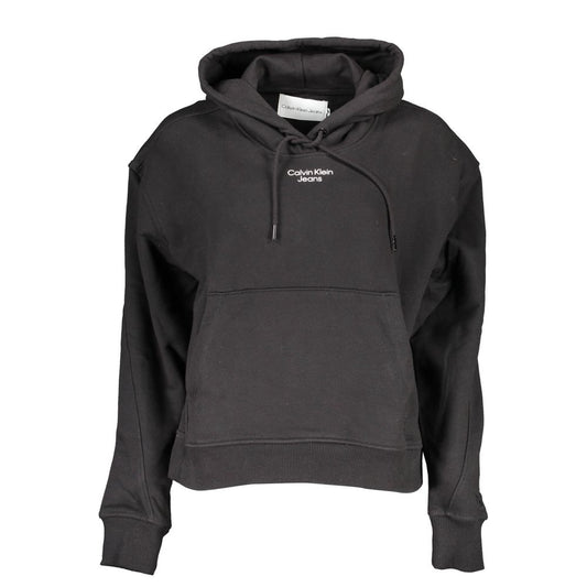 Calvin Klein Schwarzer Baumwollpullover für Frauen