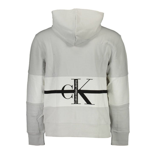 Calvin Klein Grauer Baumwollpullover für Männer