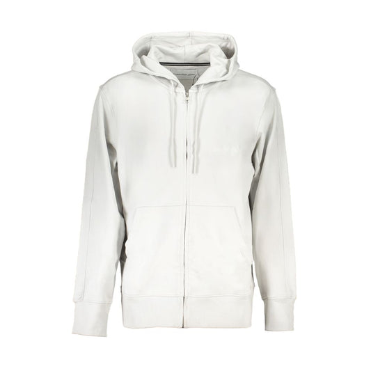 Calvin Klein Grauer Baumwollpullover für Männer