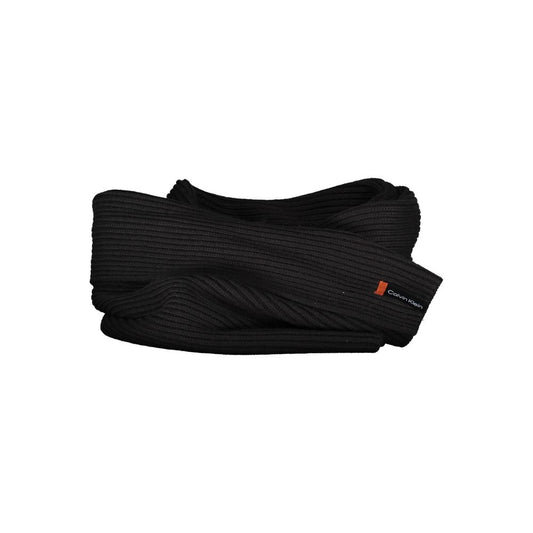 Calvin Klein Nero Cotton Men Scarf Set