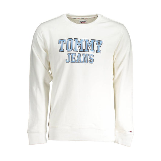Tommy Hilfiger Weißer Baumwollpullover für Männer