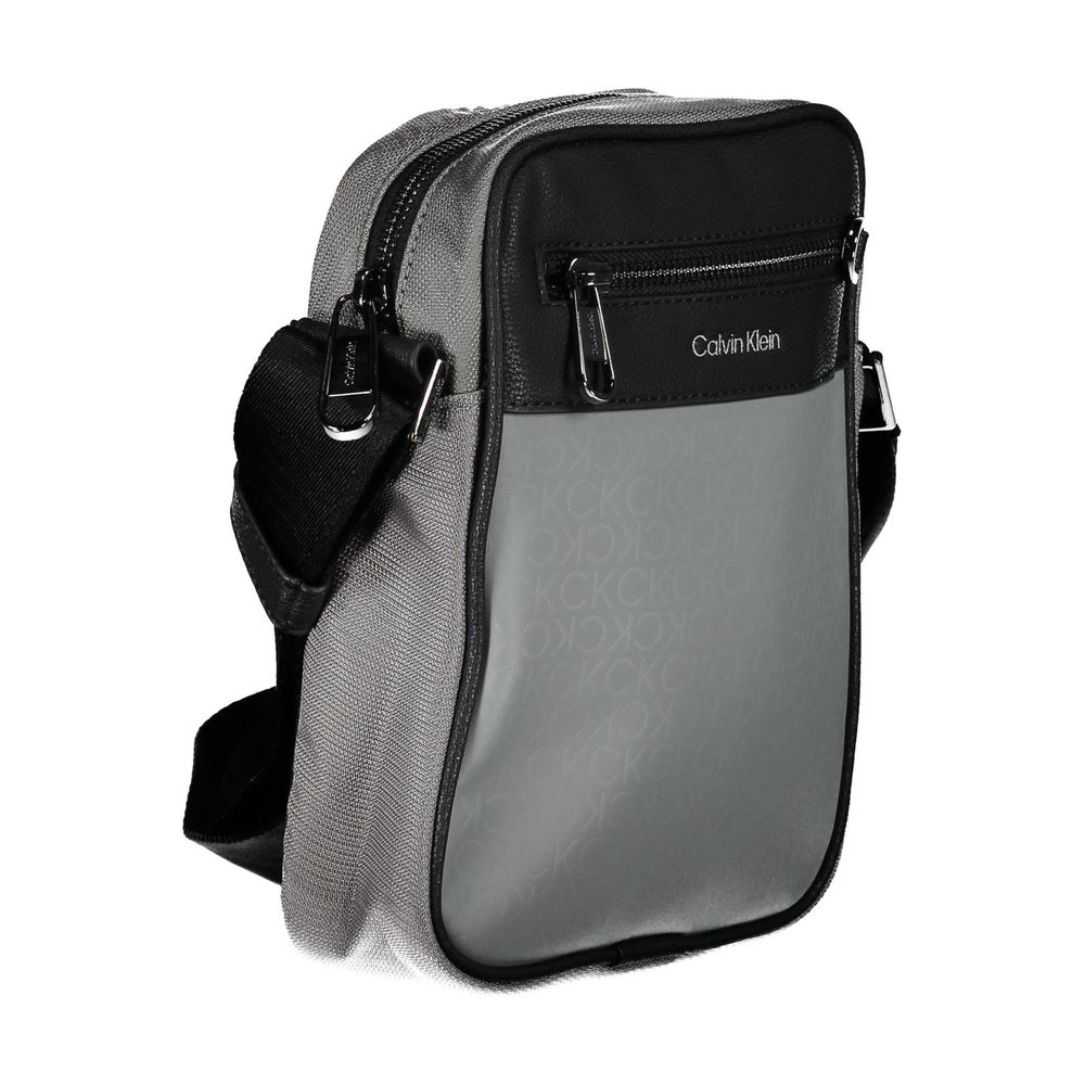 Calvin Klein Grigio Polyurethane Mens Shoulder Bag