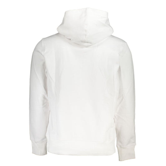Calvin Klein Weißer Baumwollpullover für Männer mit Kapuze