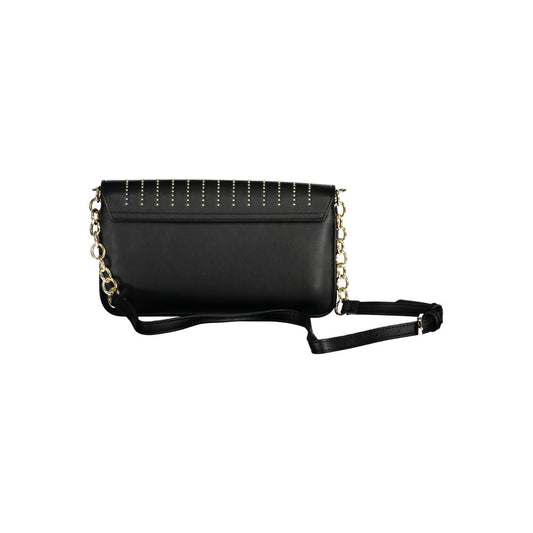 Mario Valentino Nero Polyurethane Women's Shoulder Bag