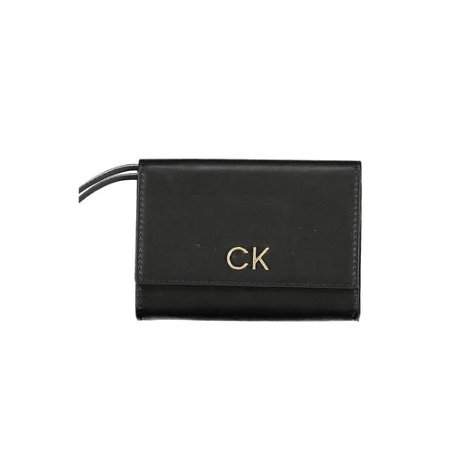 Calvin Klein Schwarzes Polyester Portemonnaie