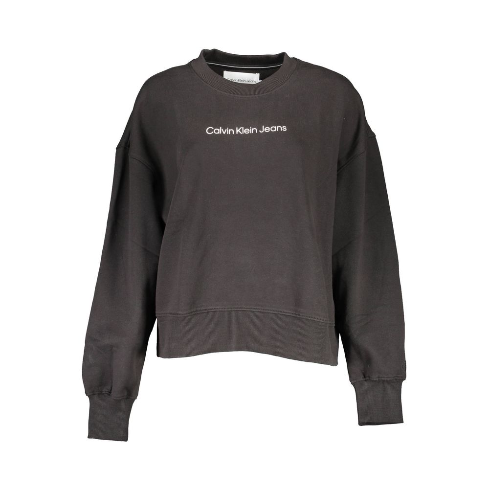 Calvin Klein Schwarzer Baumwollpullover für Frauen