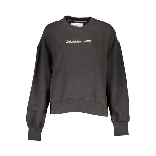 Calvin Klein Schwarzer Baumwollpullover für Frauen