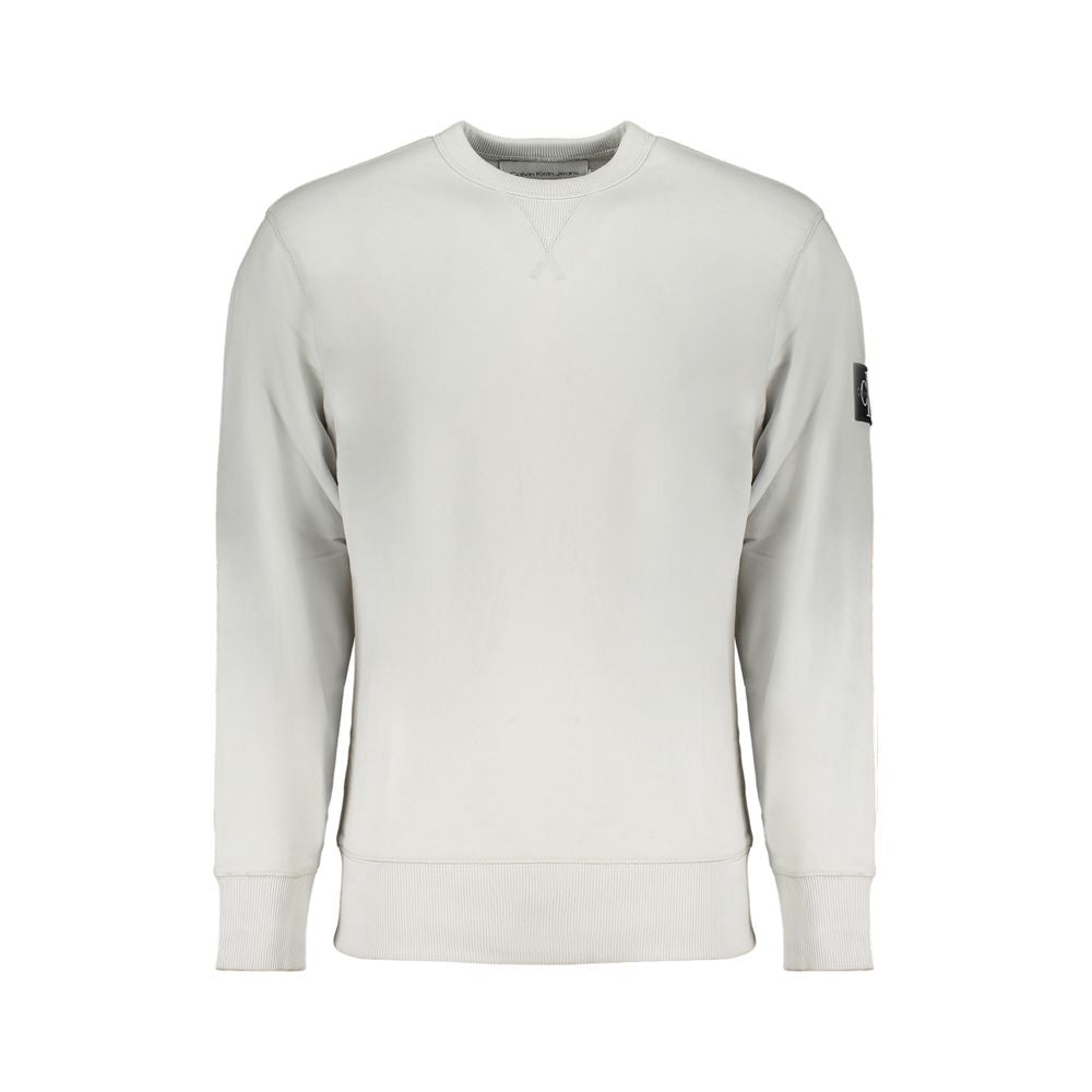 Calvin Klein Grauer Baumwollpullover für Männer
