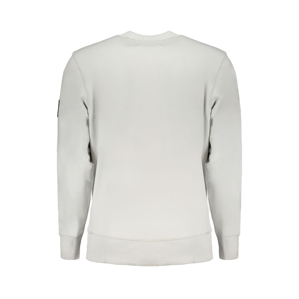 Calvin Klein Grauer Baumwollpullover für Männer