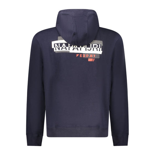 Napapijri Blue Cotton Men's Hoodie