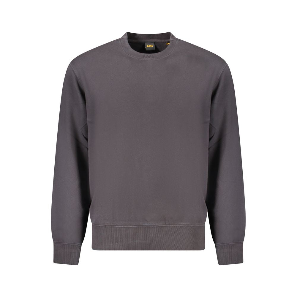 Hugo Boss Schwarzer Baumwollpullover für Männer