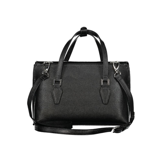 Mario Valentino Black Polyurethane Women Handbag