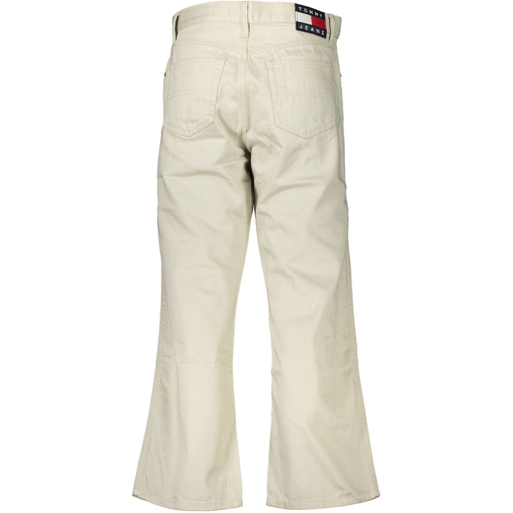Tommy Hilfiger Beige Cotton Relaxed Fit Jeans