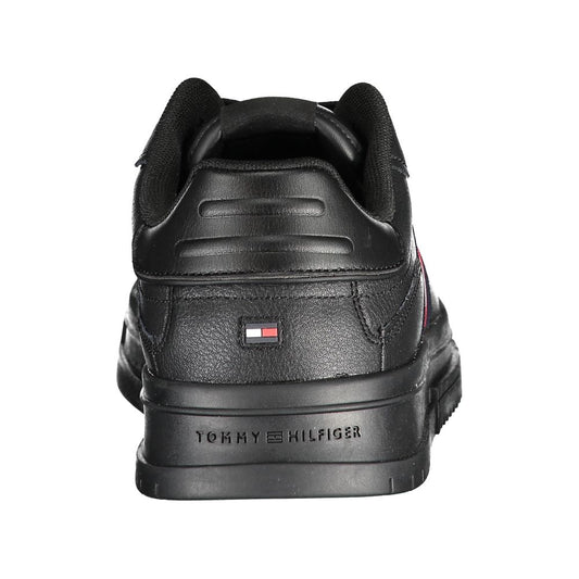 Tommy Hilfiger Black Polyester Athletic Sneakers