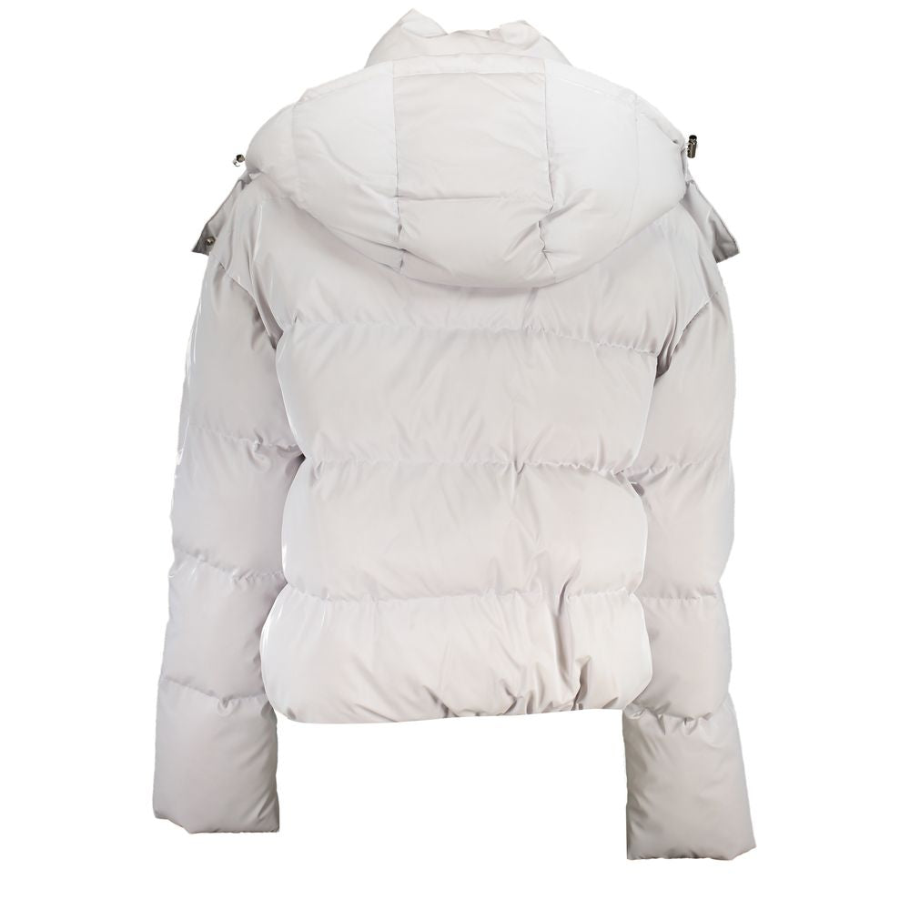 Patrizia Pepe White Polyethylene Parka