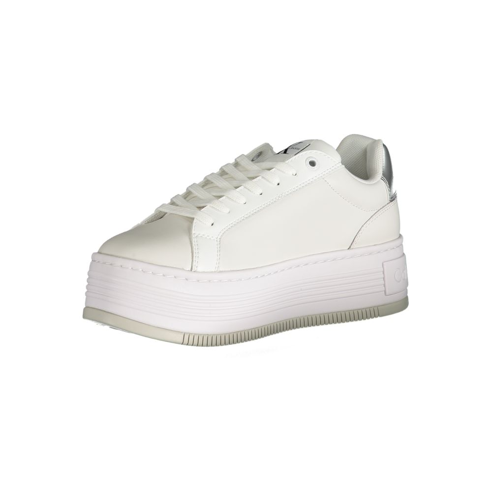 Calvin Klein Sneaker aus weißem Polyester
