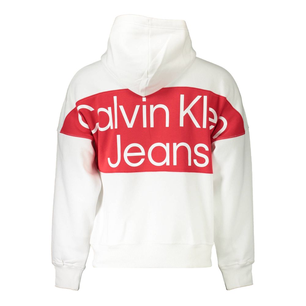 Calvin Klein Weißer Baumwollpullover für Männer