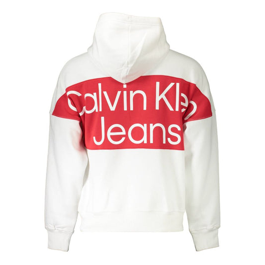 Calvin Klein Weißer Baumwollpullover für Männer