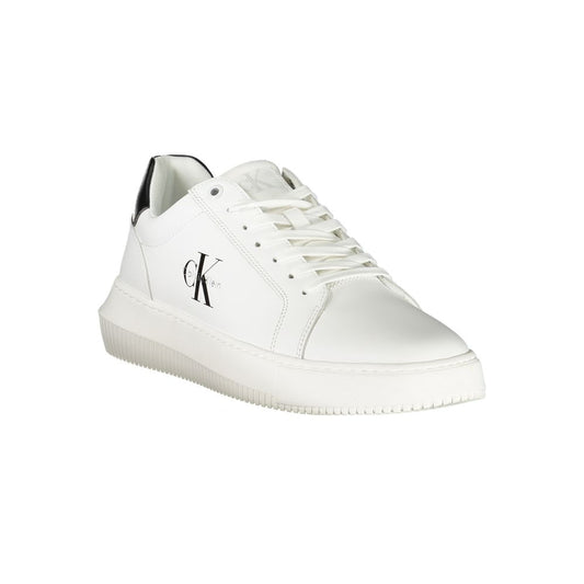 Calvin Klein Weißes Leder Herren Sneaker