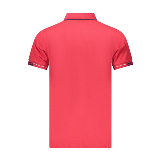 Norway 1963 Rotes Baumwoll-Poloshirt für Männer