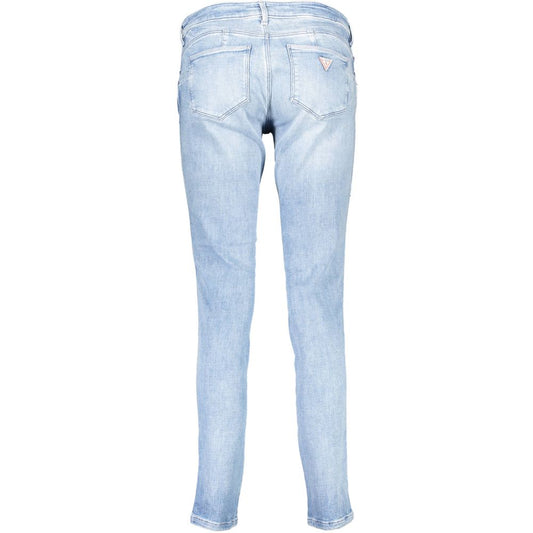 Guess Jeans Azzurro Organic Cotton Women Jeans